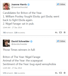 farage briton of the years comments