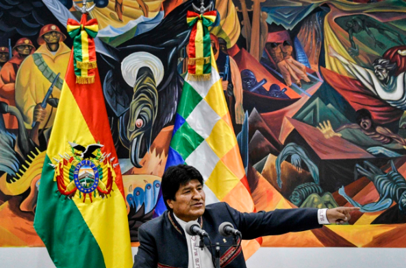 Evo Morales, president of Bolivia between 2006 and 2019.